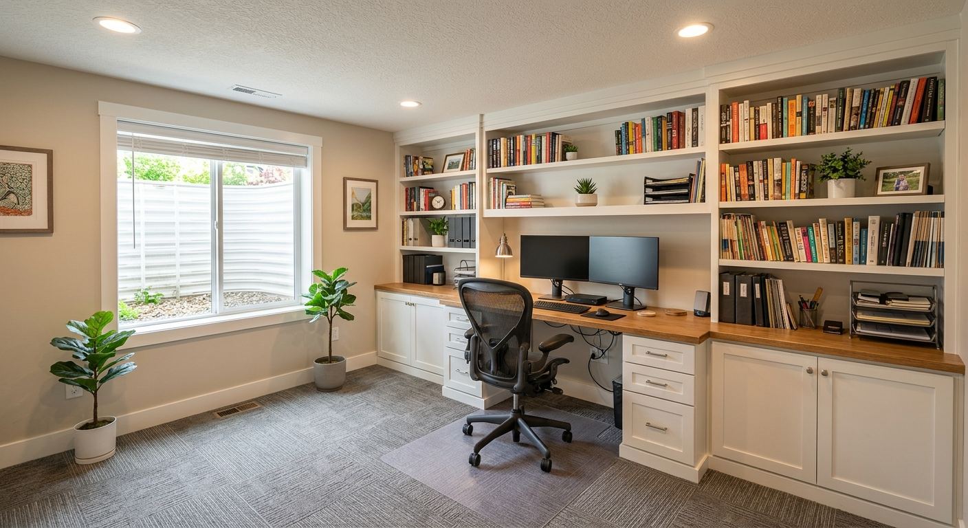 Basement renovation in Ashcroft, British Columbia