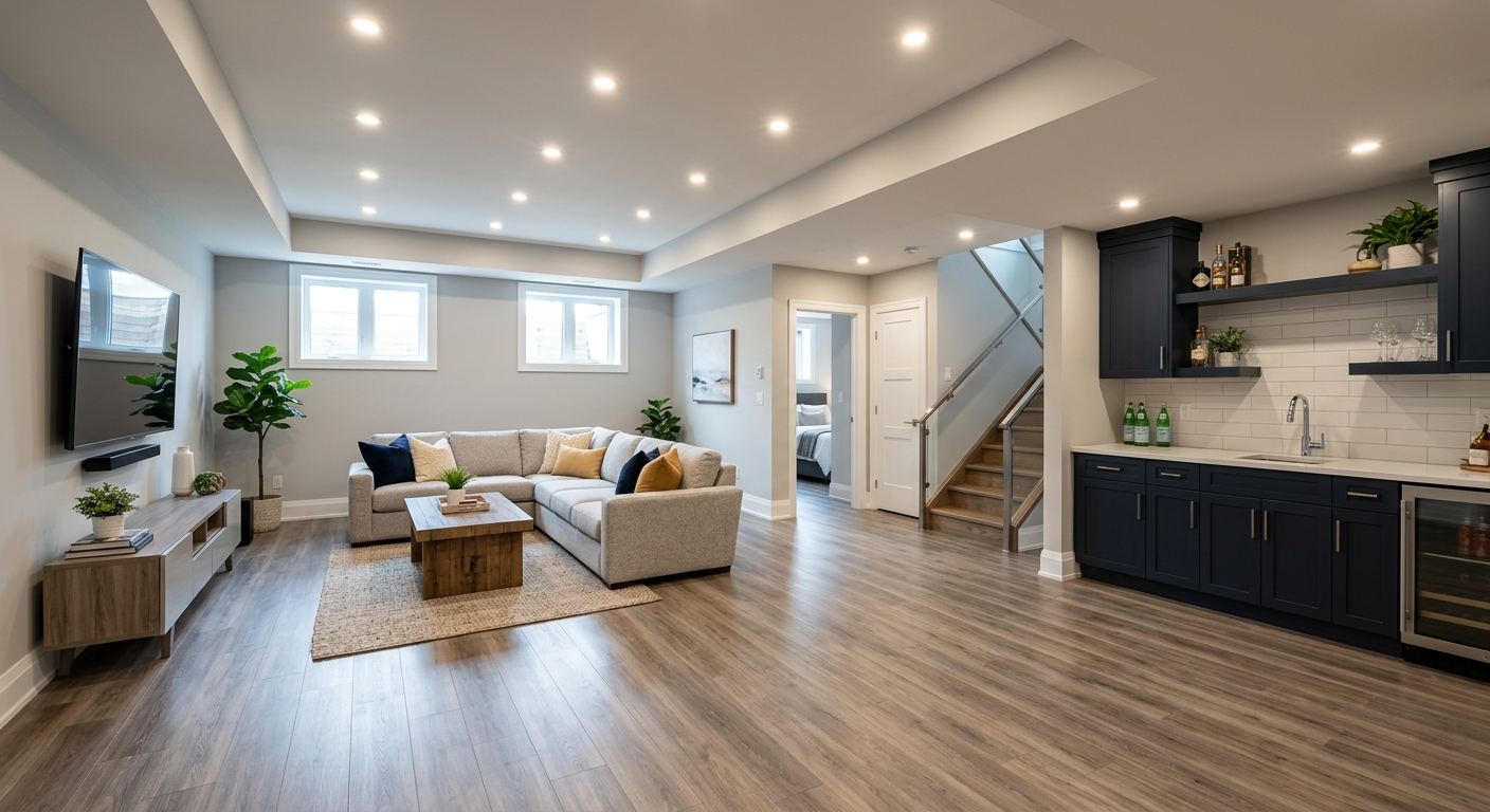 Basement renovation completed in Champlain Heights